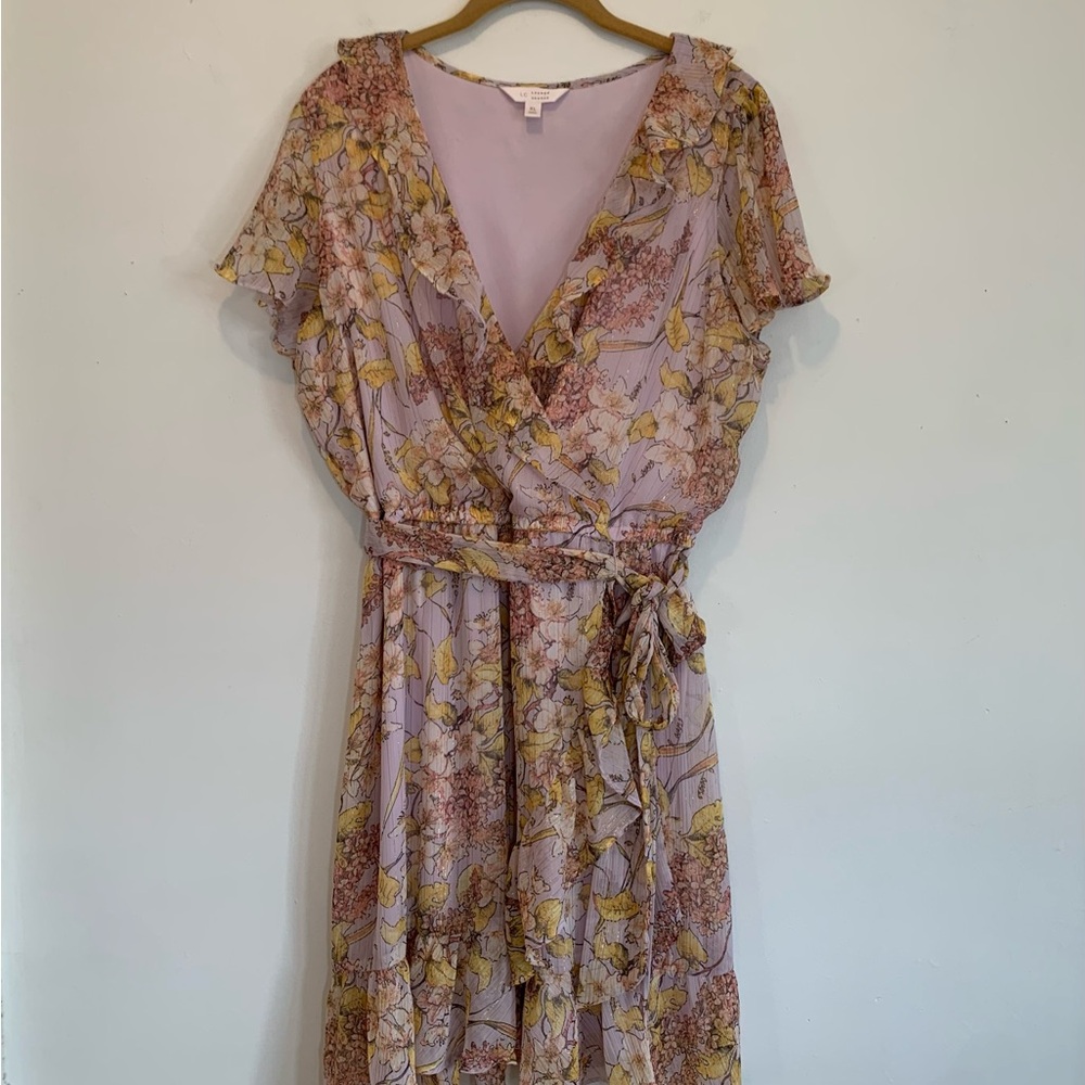 Lauren Conrad Floral Ruffle Dress Spring